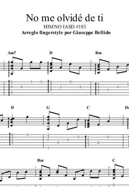 No me olvide de ti | Himno 183